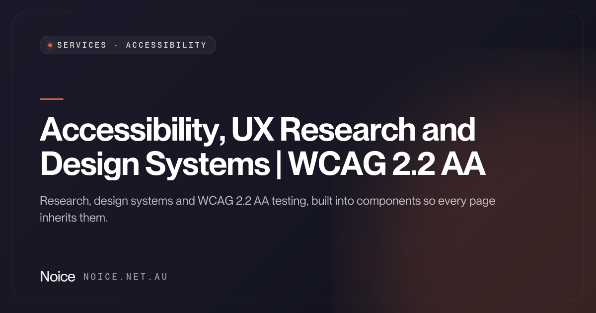 Web Accessibility Services | WCAG Compliance - Noice